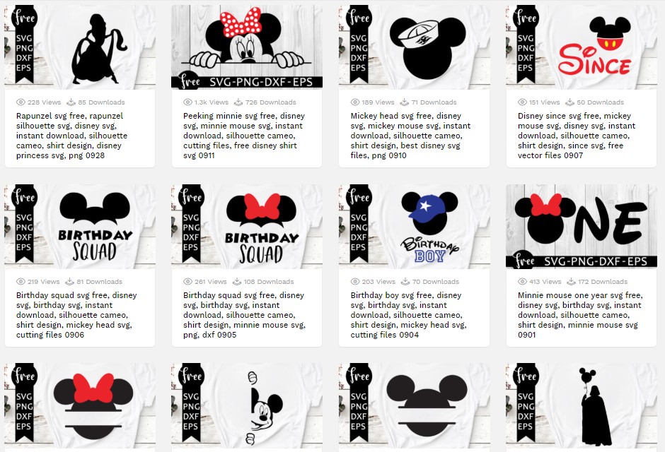 Download Free Free Disney Inspired Svgs SVG Cut Files