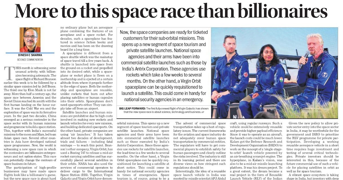 More To This Space Race Than Billionaires