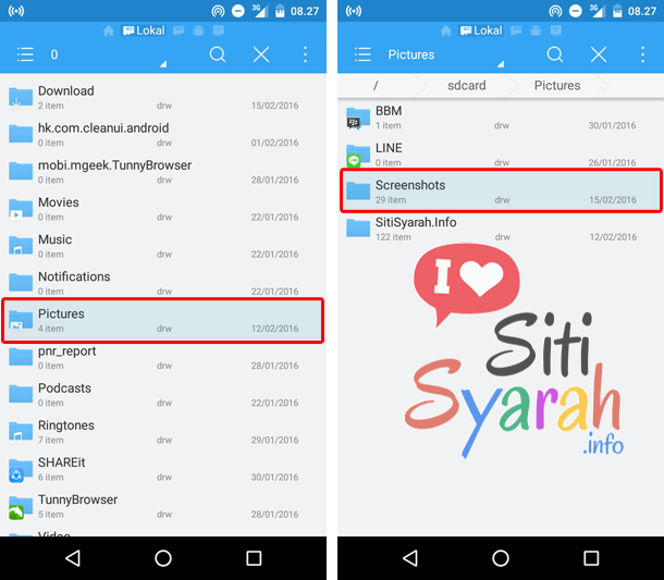 tidak bisa screenshot android