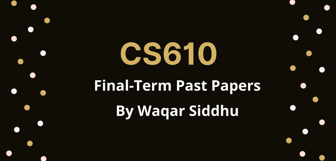 CS610 Final Term Past Papers waqar siddhu
