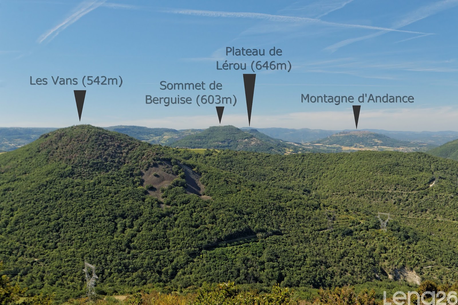 Balades en DrômeArdèche Rochemaure le Pic