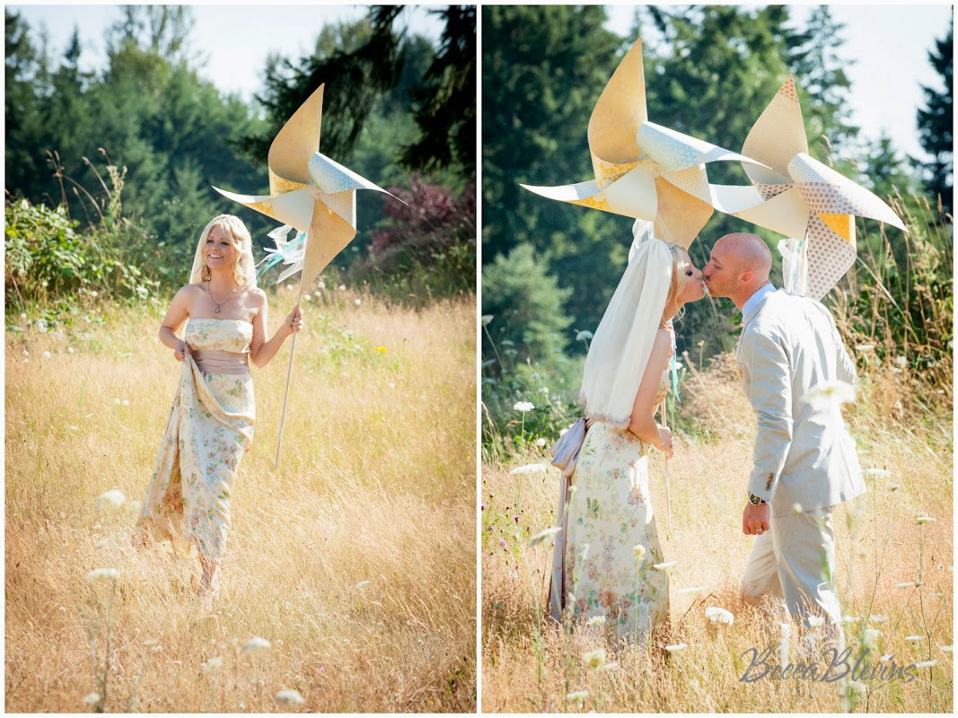 matrimonio diy pinwheel girandole nastri tulle piante grasse oro 