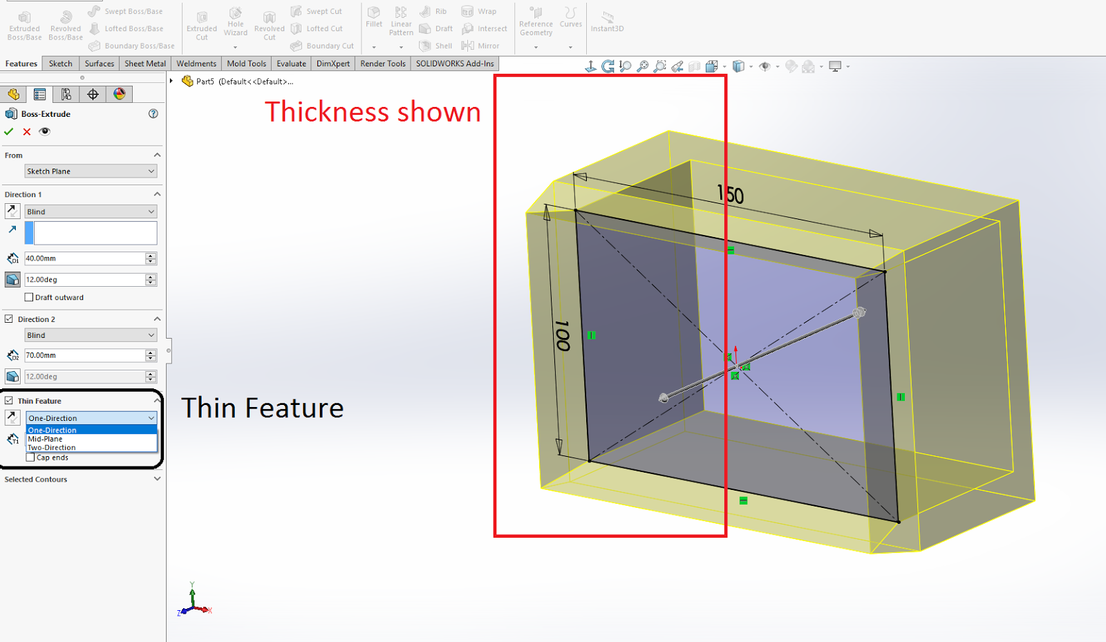 Design Tech Academy: Extruded Boss / Base in Solid Works