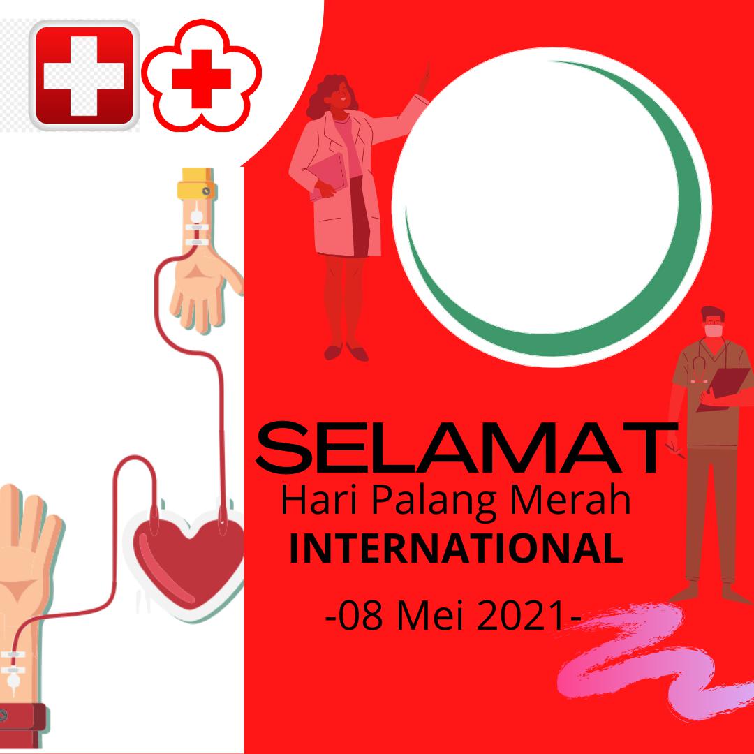 Bingkai Twibbon Selamat Hari Palang Merah Internasional 8 Mei 2021