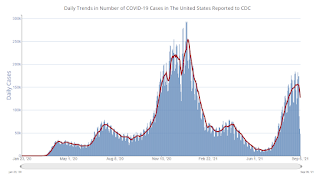 COVID-19 Positive Tests per Day
