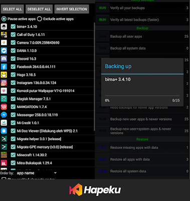 Langkah 3 dan 4 Titanium Backup Langkah 3 dan 4 Titanium Backup
