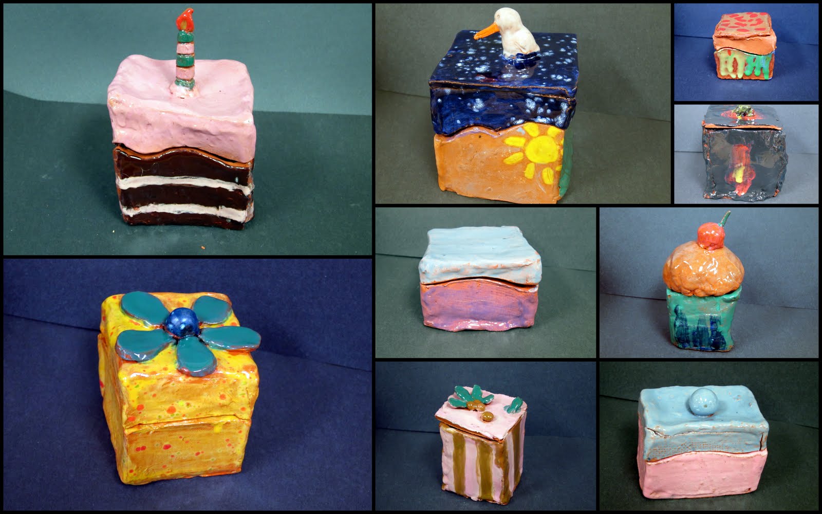 Mr. Schmidt's Art Class 5th Grade Ceramic Boxes