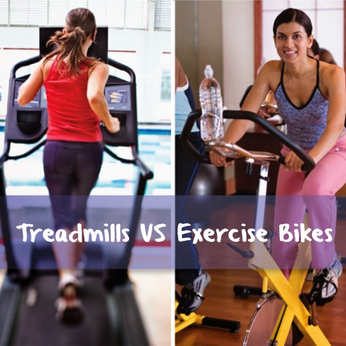 exercise bikes and treadmills