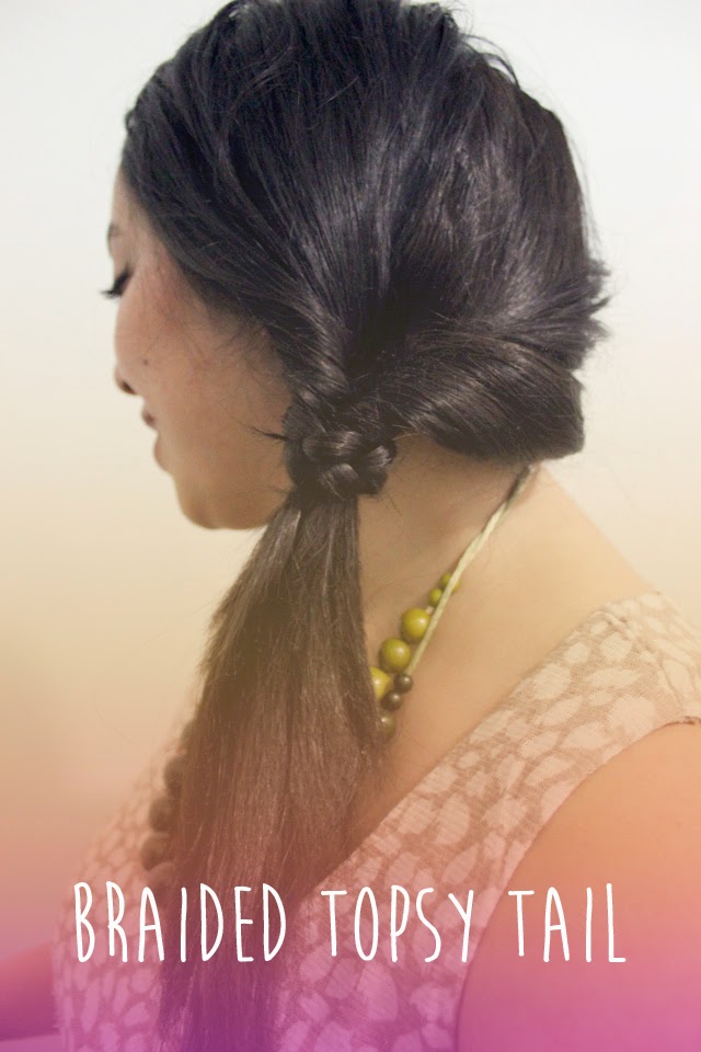 Sea of Blooming Dreams Hair Tutorial // Braided Topsy Tail