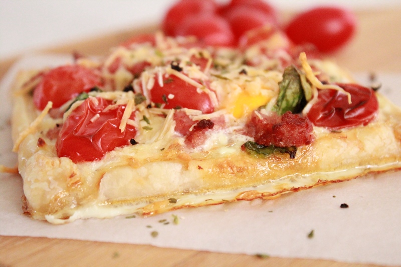 Rustic Egg and Bacon Tartlets Threadbare Creations