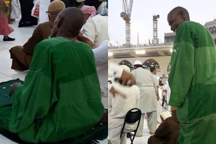 Ketika Netizen 'Hebohkan' Siapa Sosok Misterius Berjubah Hijau (Jahitan Tangan) Di Mekkah Ini ?