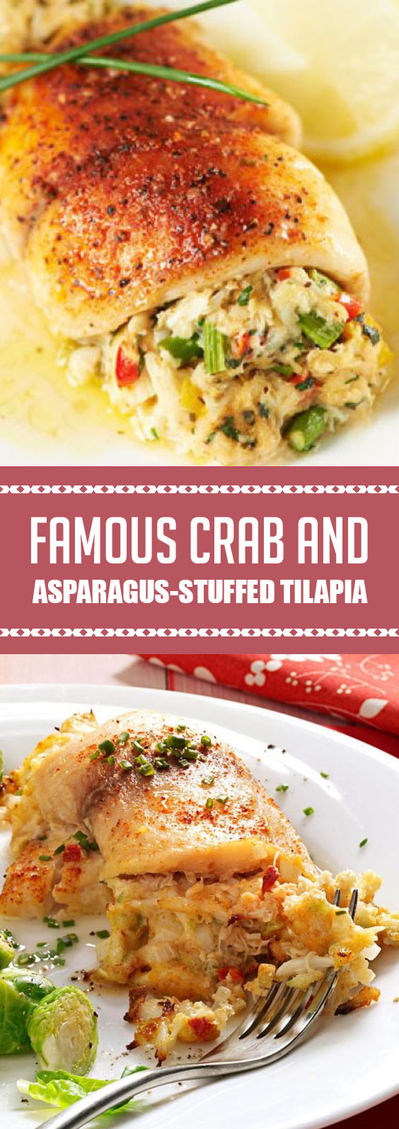 Famous Crab & AsparagusStuffed Tilapia crab tilapia FOOD RECIPES