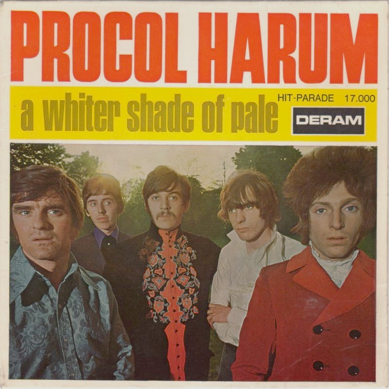 Procol Harum A Whiter Shade Of Pale En Français Les EPs français: PROCOL HARUM - 1967 - FR-DERAM 17000 - A whiter shade