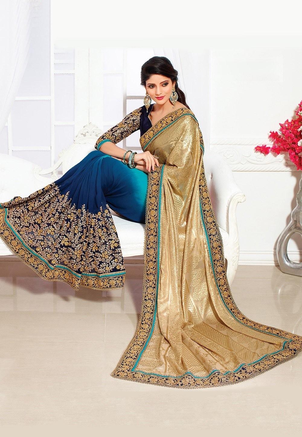 party sarees for young ladies