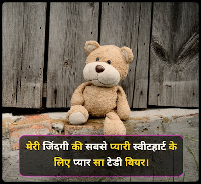 Teddy Day Shayari Image In Hindi