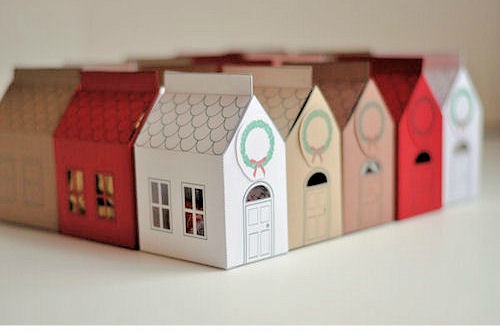 7 ideas de packaging navideño: casita de regalo | http://bizcochosysancochos.blogspot.com/