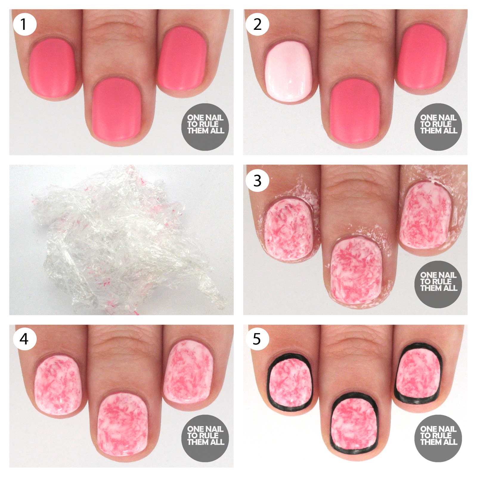 One Nail To Rule Them All: Saran Wrap Outline + Tutorial for Barry M