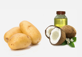 Potato and Coconut Oil Pack