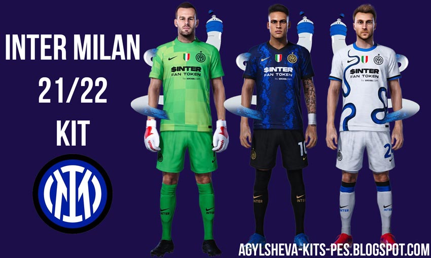 Inter Milan 21/22 Kit For eFootball PES 2021