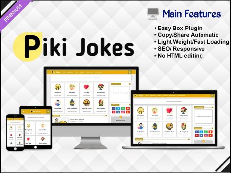 Piki Jokes - Responsive Blogger Template - Blogger Template 2023