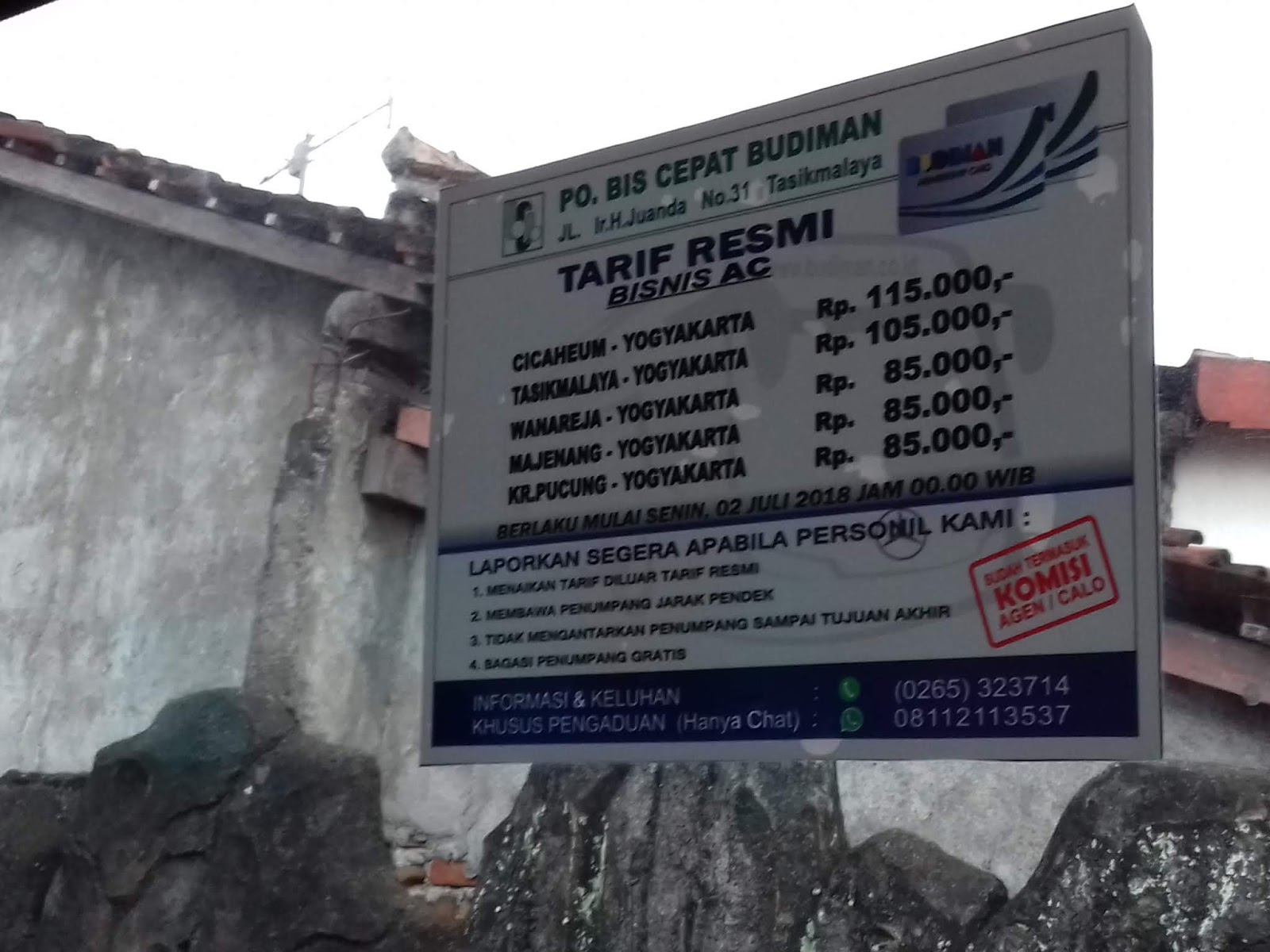 Sinder Kebun Tebu Trip Report Jogja Bandung By Bus Budiman Pagi