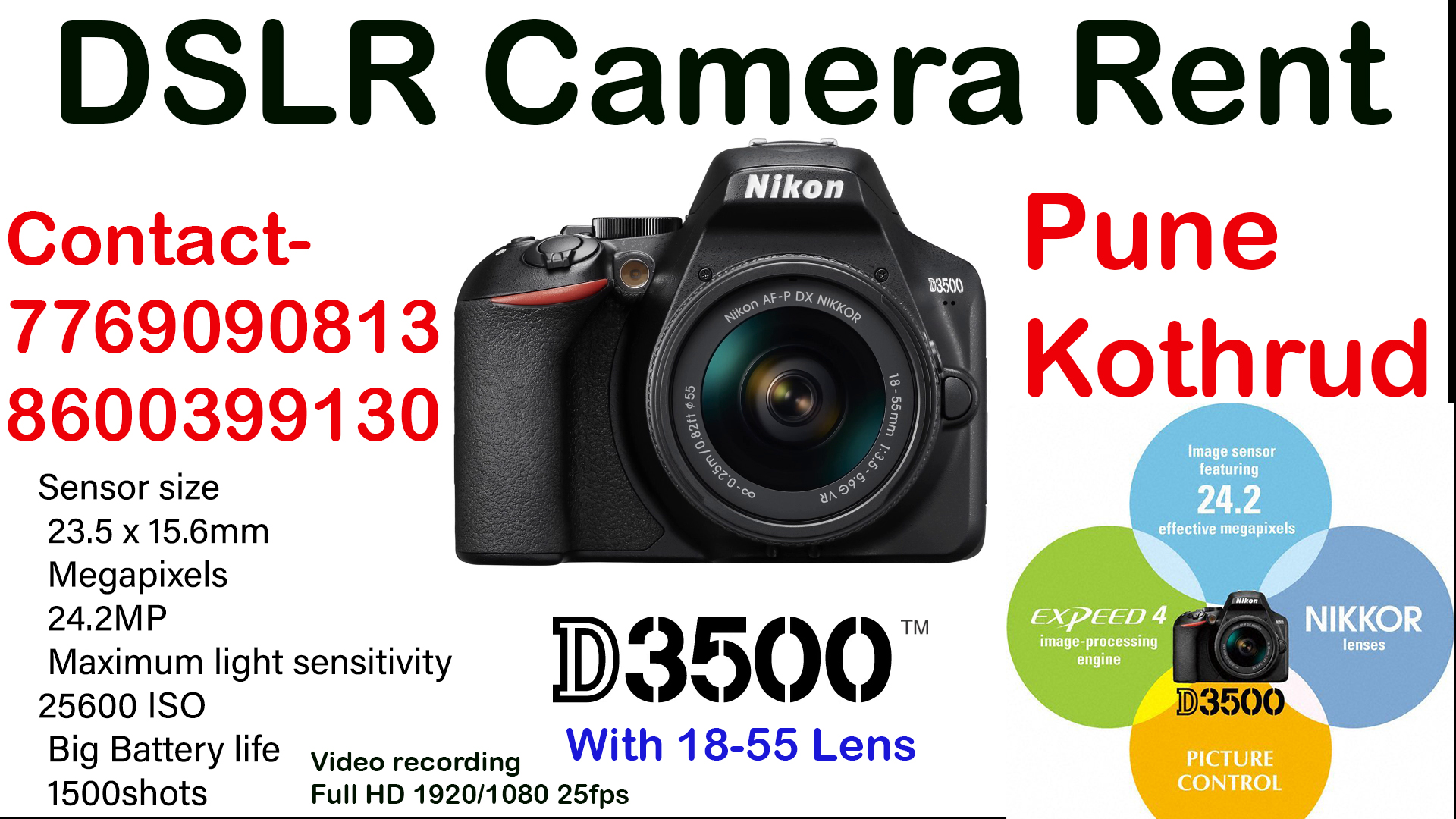 Film Equipment Rental Pune August 2020