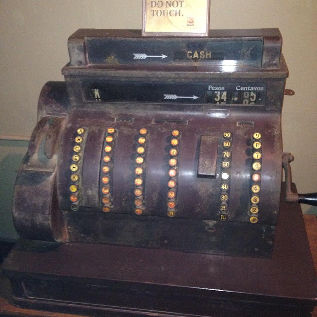 Old cash register at the Jesuit House of 1730