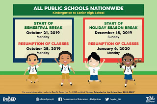 Semestral break college philippines image