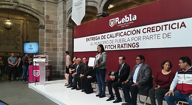 Fitch Ratings da la calificación más alta al municipio de Puebla por finanzas sanas