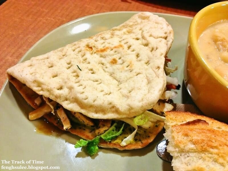 Panera Bread Flatbread Sandwich Thai Chicken The Track of Time