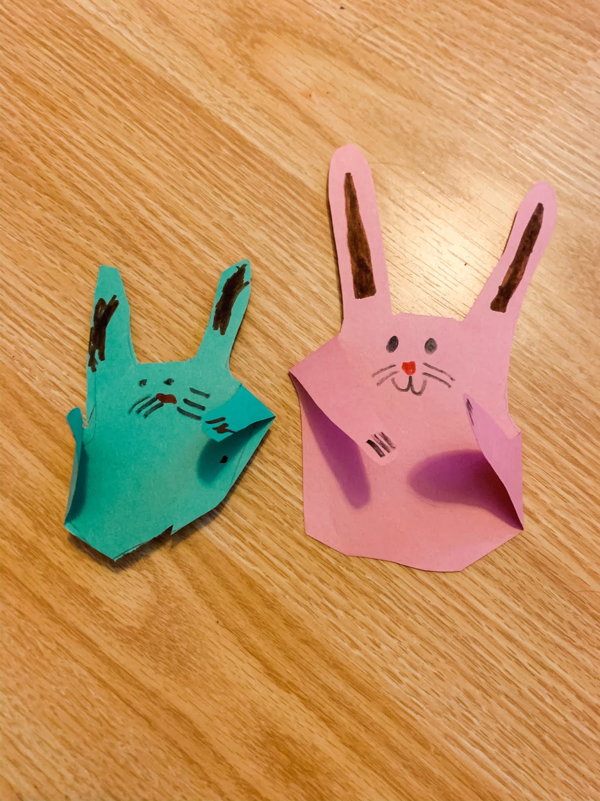 Easter Bunny Hand Tracing Craft Take It From Nicole