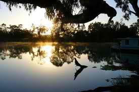 Murray river sunset