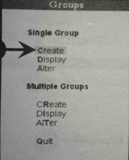 GROUPS create