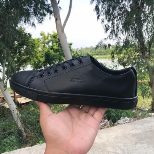 Giày Da Nam Đẹp Giá Rẻ Z10 Đen Trơn – Giày Da Bò Nam Buộc Dây Trẻ Trung Bảo Hành 12 Tháng