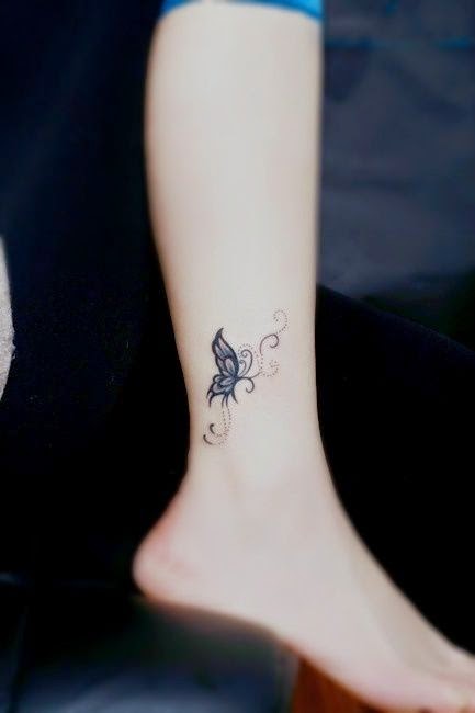 Cute Butterfly Tattoos On Foot for Girl ~ CataNiceGirl