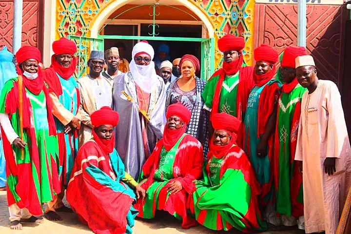 Just In: President Buhari's Emir & Kinsmen Turban Okorocha - Politics
