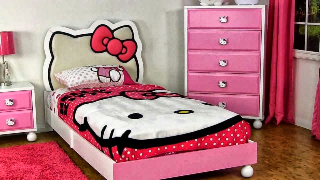 10 Desain Kamar Tidur Anak Hello Kitty Lucu Dan Keren