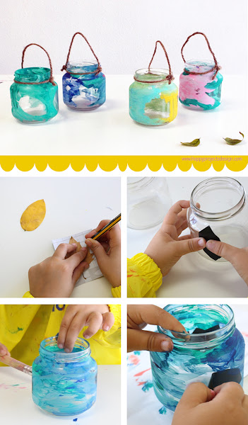 Farolillos otoñales upcycling