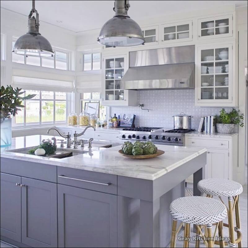 Gray White Kitchen Ideas