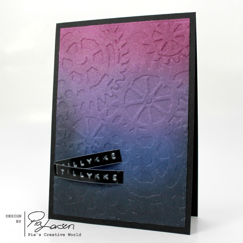 Pia's Creative World Scrapbooking Day 2017 Recap Ink Blending with Black