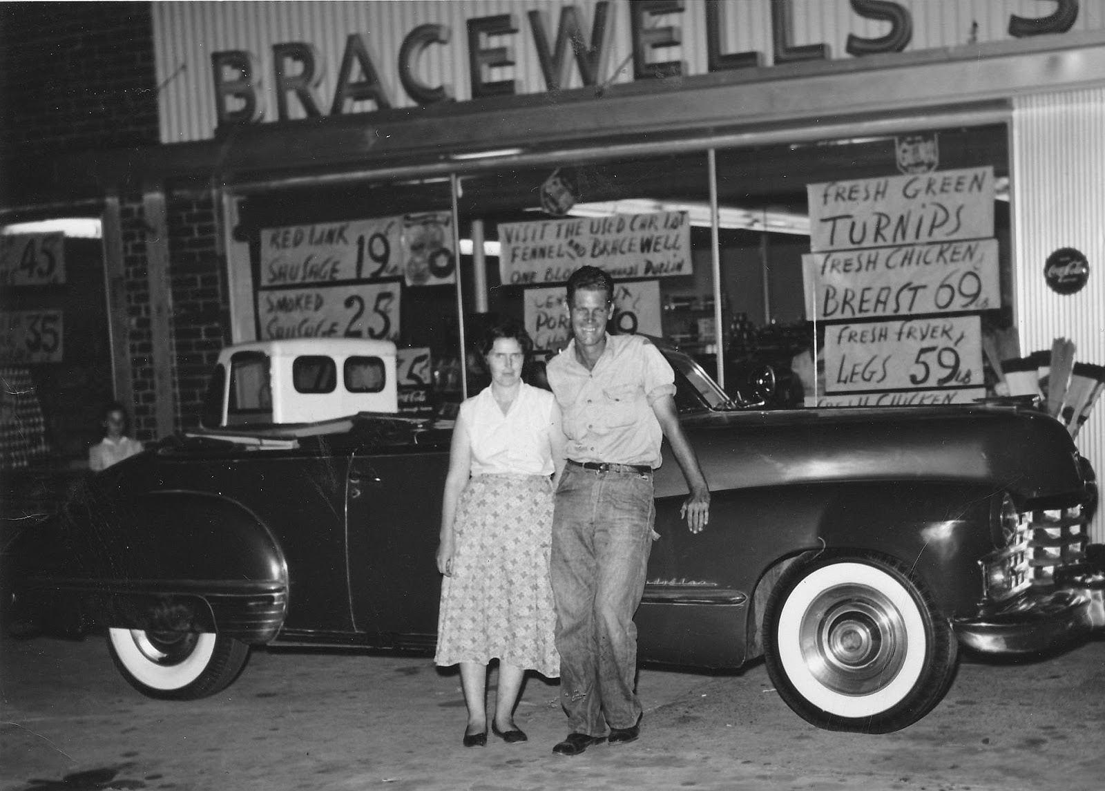 IMAGES OF OUR PAST BRACEWELL'S GROCERY STORE 1950s, CENTRAL DRIVE