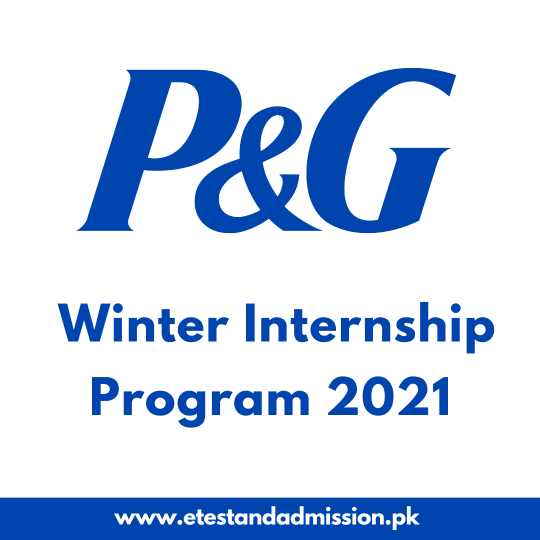 P&G Winter Internship Program 2021 Etest And Admission