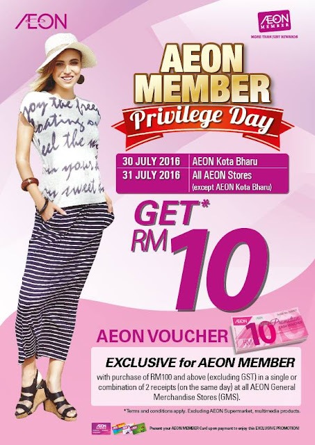 AEON General Merchandise Stores Free Cash Voucher