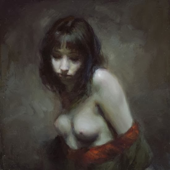Jeremy Mann pinturas a óleo mulheres sensuais seminuas peitos