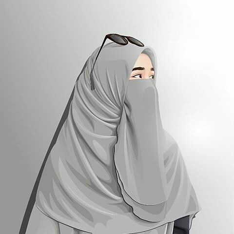 kumpulan kartun anime muslimah bercadar