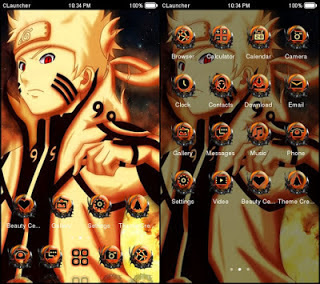 Cara Pasang Theme Naruto Kyubi di Android Cara Pasang Theme Naruto Kyubi di Android