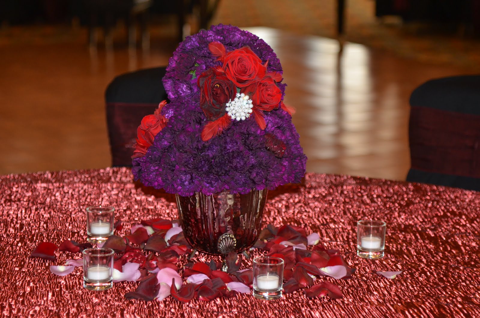 Blush and Bashful Royal Red and Purple Wedding