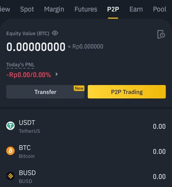 cara deposit binance p2p deposit binance