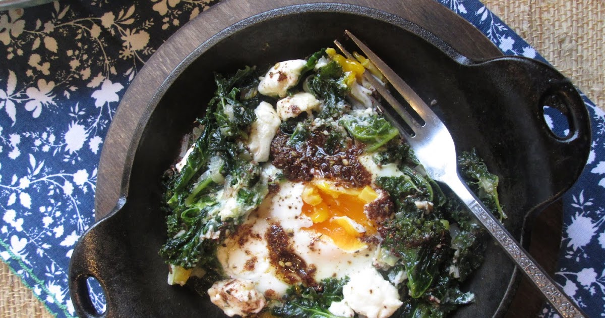 Stirring the Pot Ottolenghi's Braised Eggs with Leek, Kale, Feta and