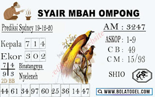 syair sydney mbah ompong